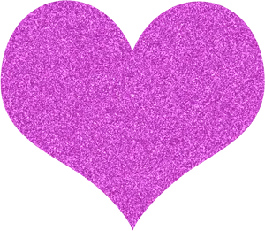 Purple Glitter Heart Shape PNG image