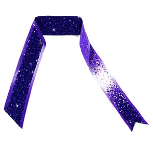 Purple Glitter Ribbon PNG 70