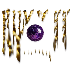 Purple Glitter Sphere PNG Jwj