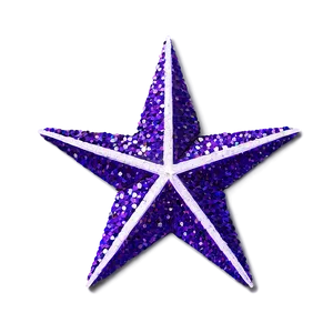 Purple Glitter Star Png 06252024 PNG image