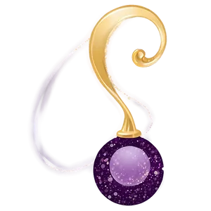Purple Glitter Swirl PNG 79