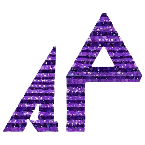 Purple Glitter Zigzag PNG 99 PNG