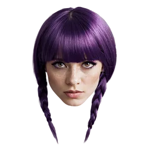 Purple Hair A PNG image