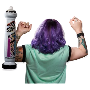 Purple Hair D PNG image