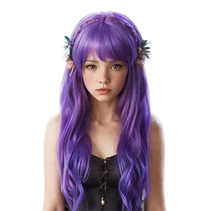 Purple Hair Fairy Tale Character PNG 06272024 PNG
