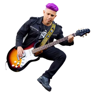 Purple Hair Rock Star Performance PNG 06272024 PNG