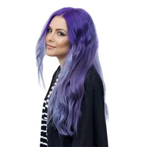 Purple Hair Space Galactic Queen PNG 06272024