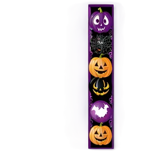 Purple Halloween Theme Border PNG Rfs12 PNG