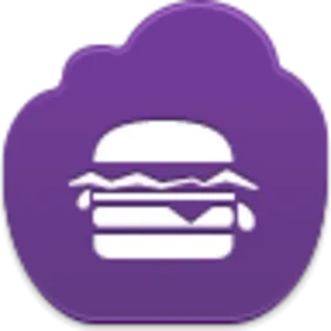Purple Hamburger Icon PNG image
