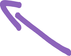 Purple Hand Drawn Arrow PNG image