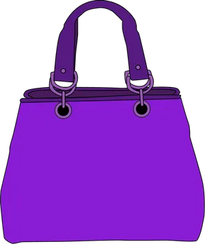 Purple Handbag Illustration PNG image