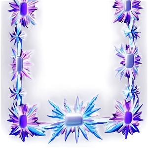 Purple Ice Crystal Border PNG 06262024 PNG