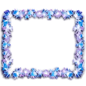 Purple Ice Crystal Border PNG Hxe92 PNG