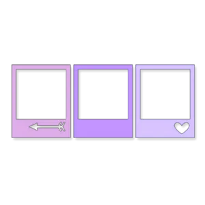 Purple Icon Frames Graphic PNG image