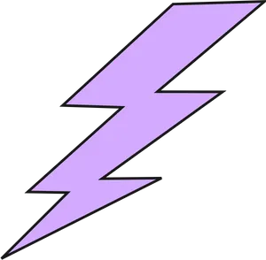 Purple Lightning Bolt Graphic