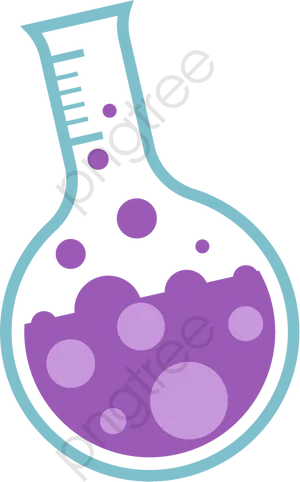 Purple Liquidin Beaker Clipart