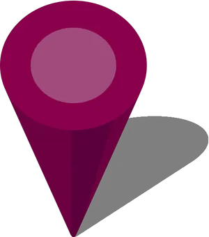 Purple Location Pin Icon PNG image