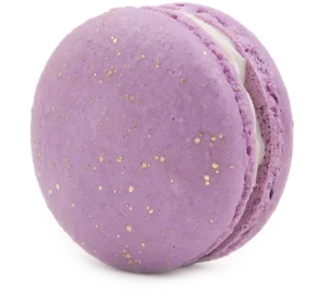 Purple Macaronwith Gold Specks PNG image