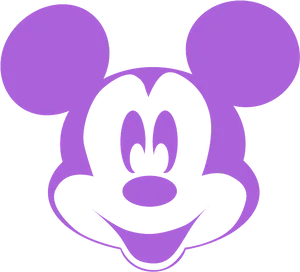 Purple_ Mickey_ Mouse_ Silhouette.png PNG image