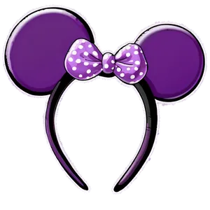 Purple Minnie Mouse Ears Png 80 PNG image