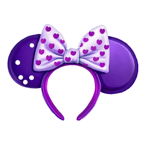 Purple Minnie Mouse Ears Png Wms82 PNG image