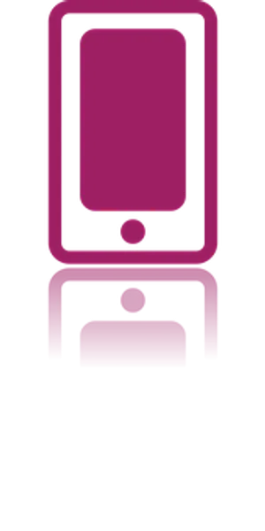 Purple Mobile Device Icon