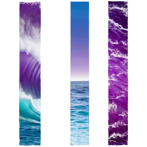 Purple Ocean Wave Border PNG 42 PNG