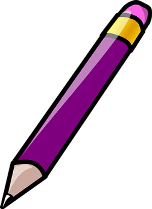 Purple Pencil Illustration