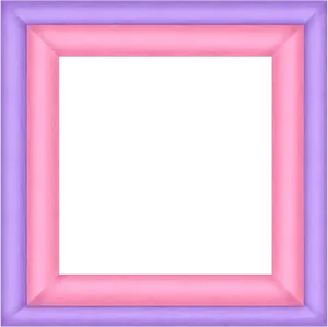 Purple Pink Square Frame PNG image