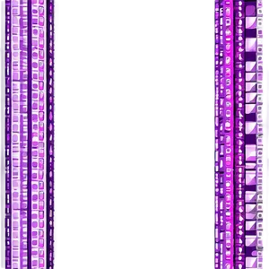 Purple Pixel Art Border PNG Ndq