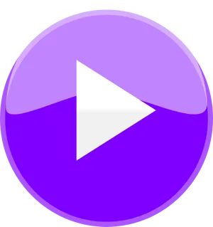 Purple Play Button Icon PNG image