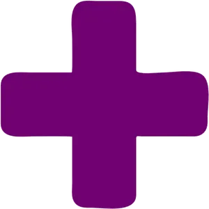 Purple Plus Sign Graphic PNG image