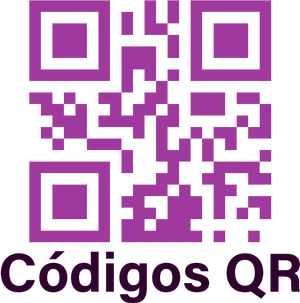 Purple Q R Codeon Teal Background PNG image