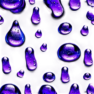 Purple Rain Droplets Effect PNG 06252024