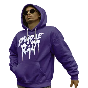 Purple Rain Hoodie Artwork PNG Pcm