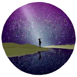 Purple Rain Night Sky Png 06252024 PNG image