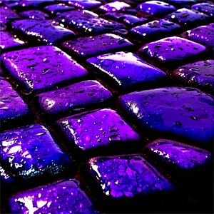 Purple Rain On Cobblestone Png Xkl PNG image