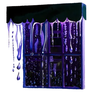Purple Rain On Window Pane PNG Ojg