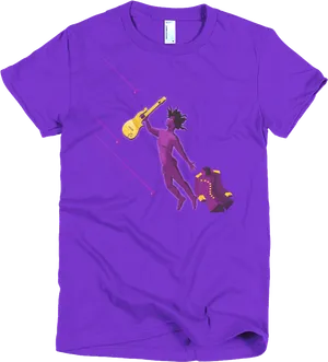 Purple Rap Music Tshirt Design PNG image