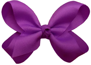 Purple Ribbon Bow Isolated