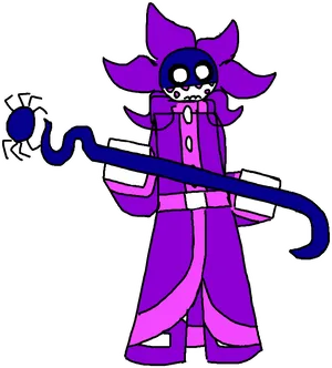 Purple Roblox Mage Character PNG image