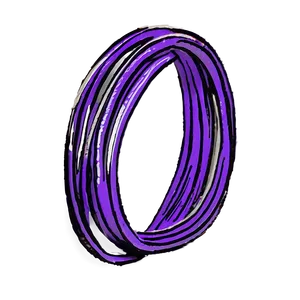 Purple Rubber Bands Png 06132024 PNG image