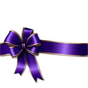 Purple Satin Ribbon Border PNG 06262024