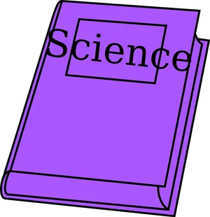 Purple Science Textbook Cover PNG image