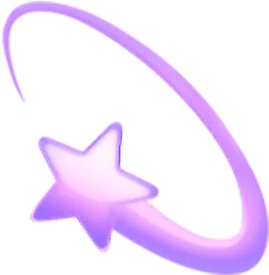 Purple Shooting Star Emoji PNG image