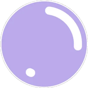 Purple Simple Bubble Graphic