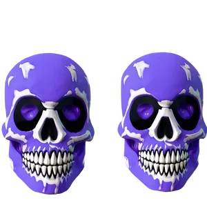 Purple Skull Trooper Desktop Wallpaper PNG Buh