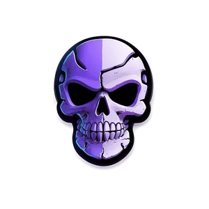 Purple Skull Trooper Fortnite Emblem PNG Heu30
