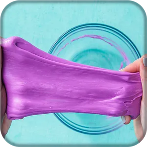 Purple Slime Stretching Hands PNG image