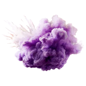 Purple Smoke Explosion PNG Ifp